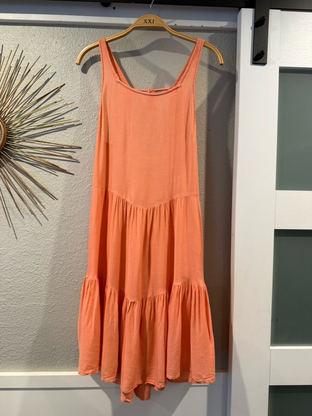 Roxy Coral Tiered Sleeveless Midi Dress